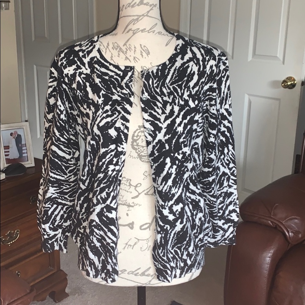 Fun Zebra print cardigan